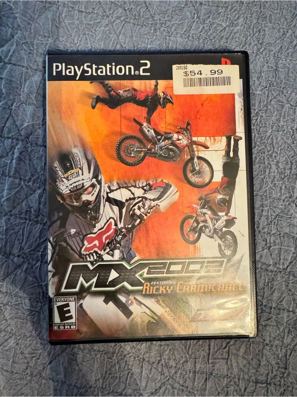 Sony PlayStation 2 MX 2002 Racing Game - Orange Artwork